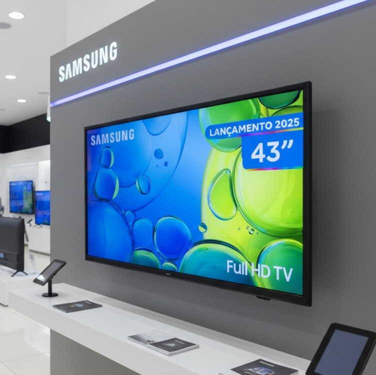 Smart TV 43" Full HD F6000F 2025 Samsung Ls43f6000fgxzd