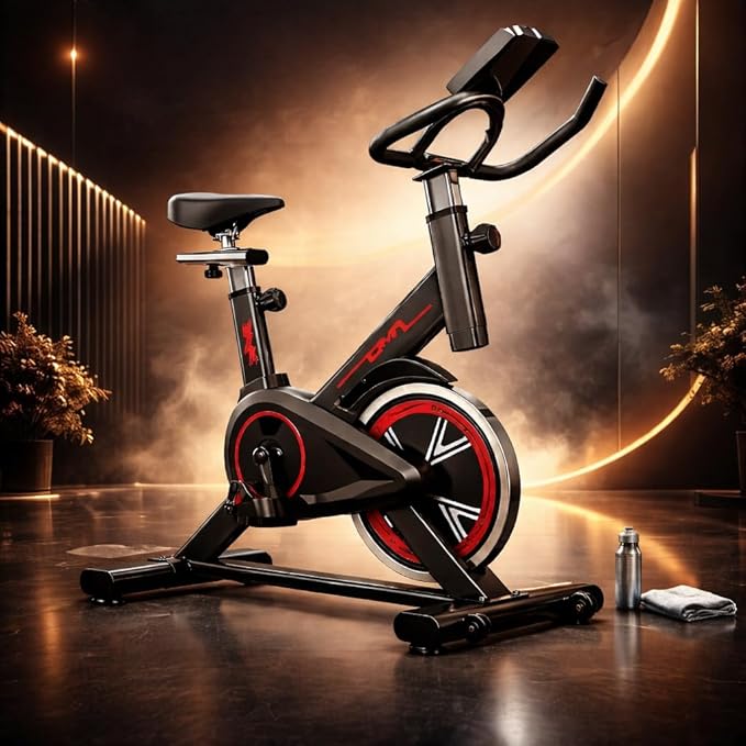 Bicicleta Ergométrica Bike Spinning Treino Exercícios Cardio e Emagrecimento Design Confortável e Ajustável Silenciosa Premium