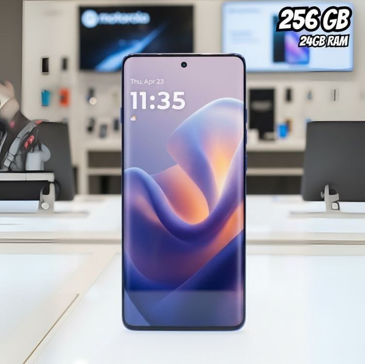 Motorola Edge 60 PRO 5G 256GB 24GB Tela Quad-Curve AI 50MP Sony IP68 + IP69 6,7"